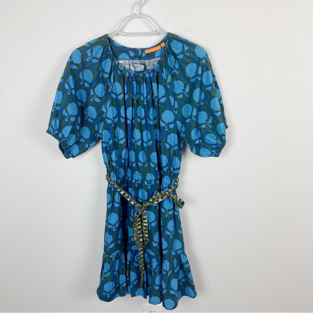 OLIPHANT Crew Dress Istanbul Print Belted Size Small